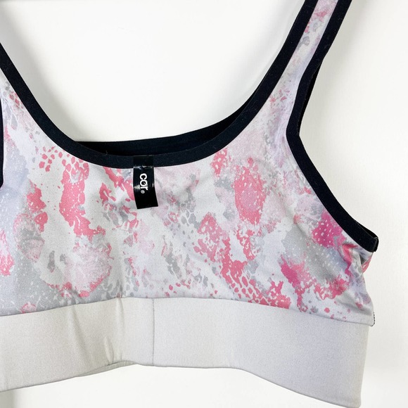 NWT Ultracor Nordstrom (S) Chameleon Scoop Neck Bra Zinnia Gray Pink - Picture 5 of 7